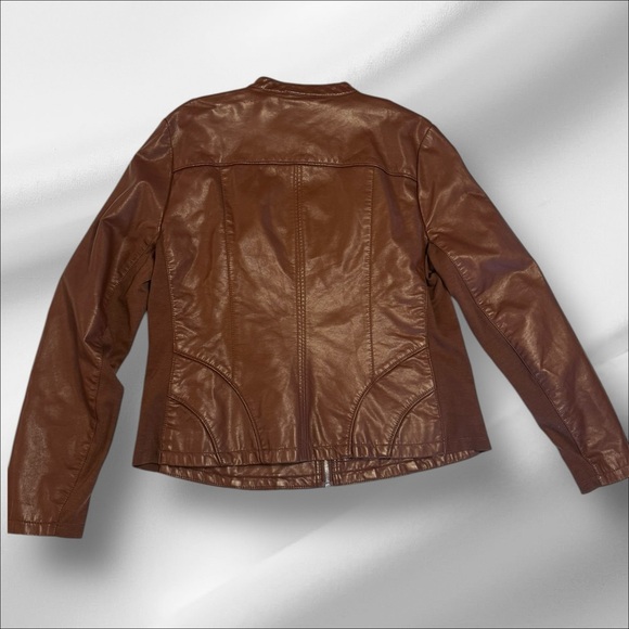 Women’s Kenneth Cole Reaction faux leather jacket size XL - Picture 2 of 4